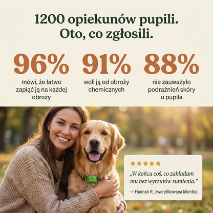 FurAndSkin™ Zawieszka dla psów przeciw pchłom i kleszczom na 3 miesiące – CedraGuard™ Naturalny Kompleks Olejków Eterycznych